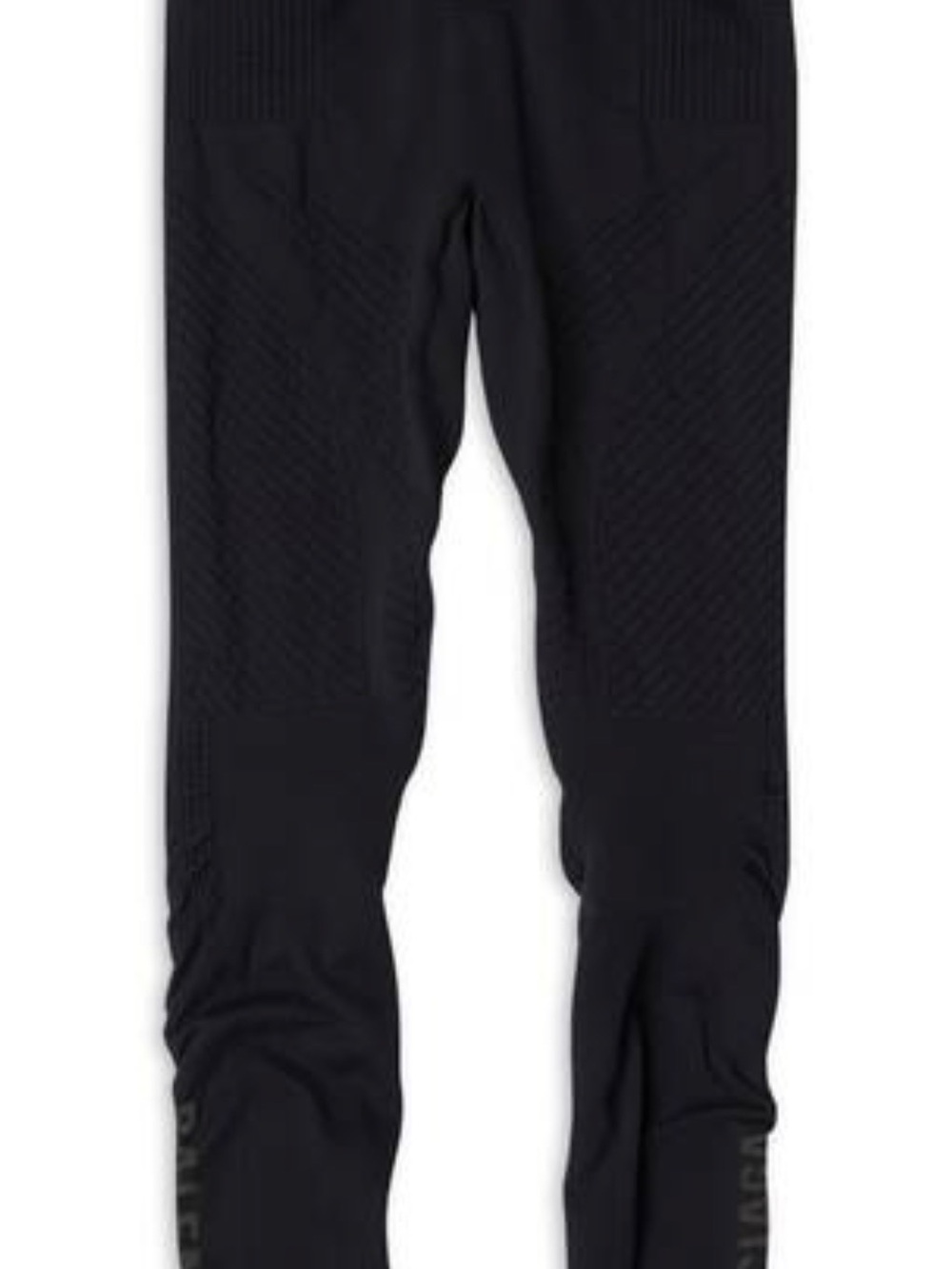 Balenciaga Black and White Branded Athletic Leggings - Picture 3 of 6